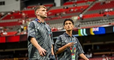 منتخب نيوزيلندا يصل ملعب مباراة مصر في كأس العالم 2026