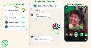 واتساب يقدم ميزات جديدة بمناسبة كأس العالم