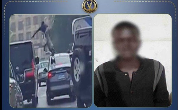 الداخلية تضبط أجنبي الجنسية قفز أعلى سقف السيارات بالقاهرة الداخلية تضبط أجنبي الجنسية قفز أعلى سقف السيارات بالقاهرة