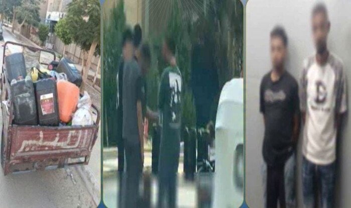 لبيعها في السوق السوداء.. ضبط 200 لتر بنزين بحوزة شخصين بأكتوبر | فيديو لبيعها في السوق السوداء.. ضبط 200 لتر بنزين بحوزة شخصين بأكتوبر | فيديو