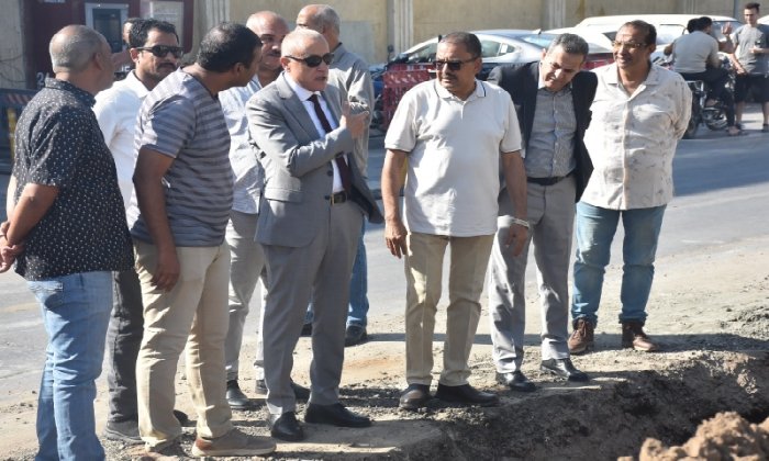 محافظ الأقصر يتفقد أعمال ترفيق مياه الشرب بكورنيش النيل محافظ الأقصر يتفقد أعمال ترفيق مياه الشرب بكورنيش النيل